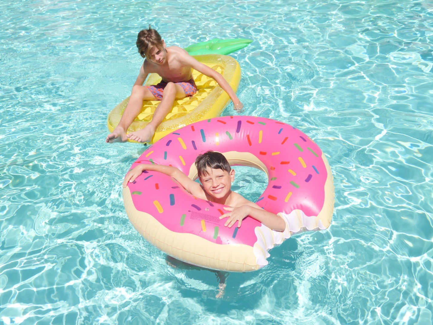 Kids enjoying the swimming pool